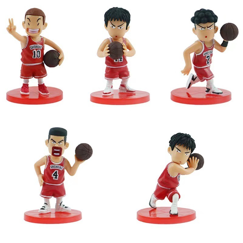 Car Decoration Japanese 3D Cool Cartoon Slam Dunk Sakuragi Hanamichi Action Figures Wholesale Gifts Pendant Action Figure Custom