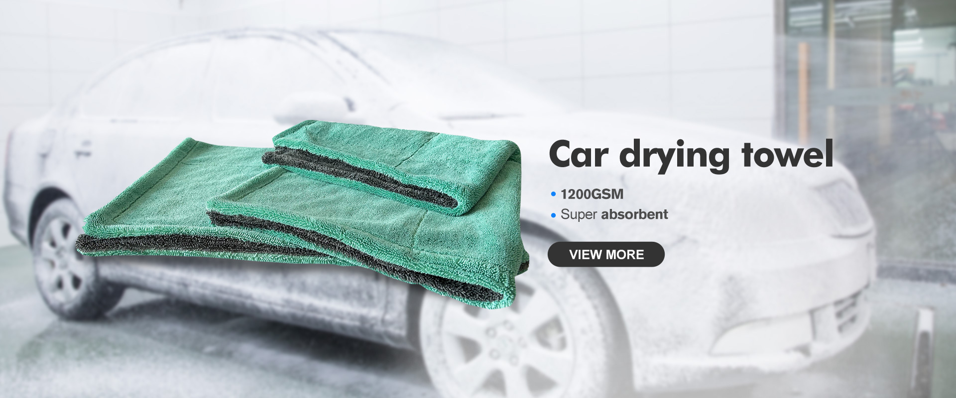 600GSM 1400GSM Large Size Absorbent Car Detailing Towel Twisted Loop Car Care Clean Towel Microfiber Quick Dry Car Drying Towe