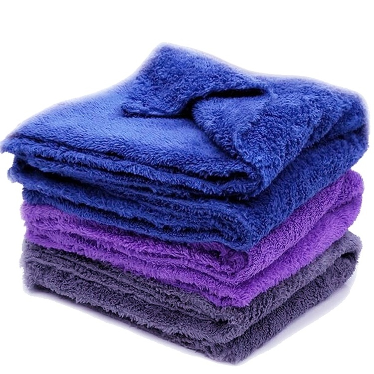 350gsm Microfiber Towels for Cars Plush Quick Drying Towel Edgeless Absorbent Microfiber Car Wash Towel