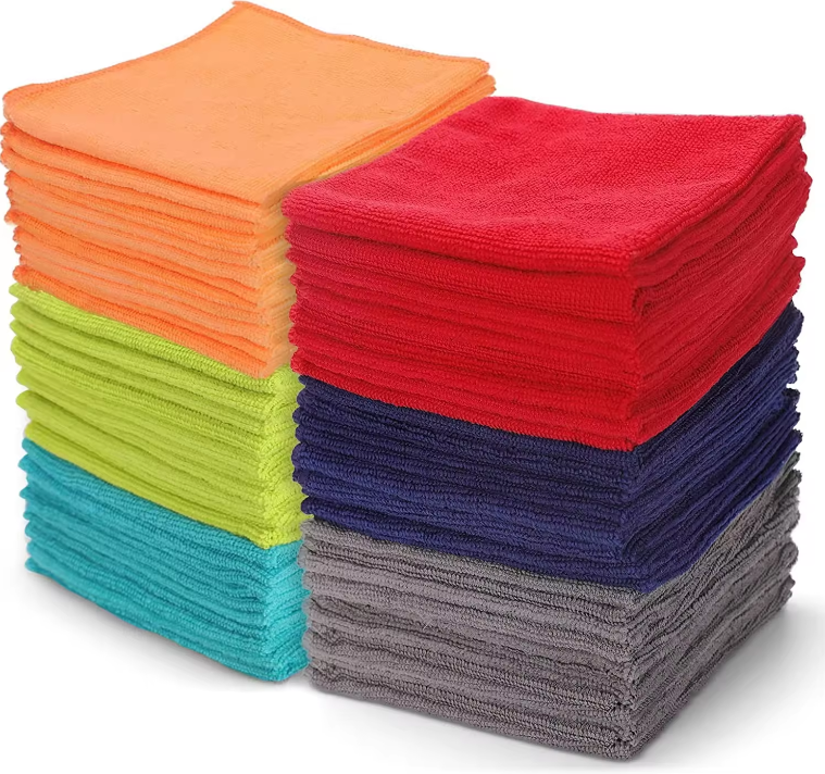 In-Stock Reusable Microfiber Towel Household Dust Wiping Cloths Absorbent Car Wash Towels Microfbier Cleaning Cloths for Kitchen