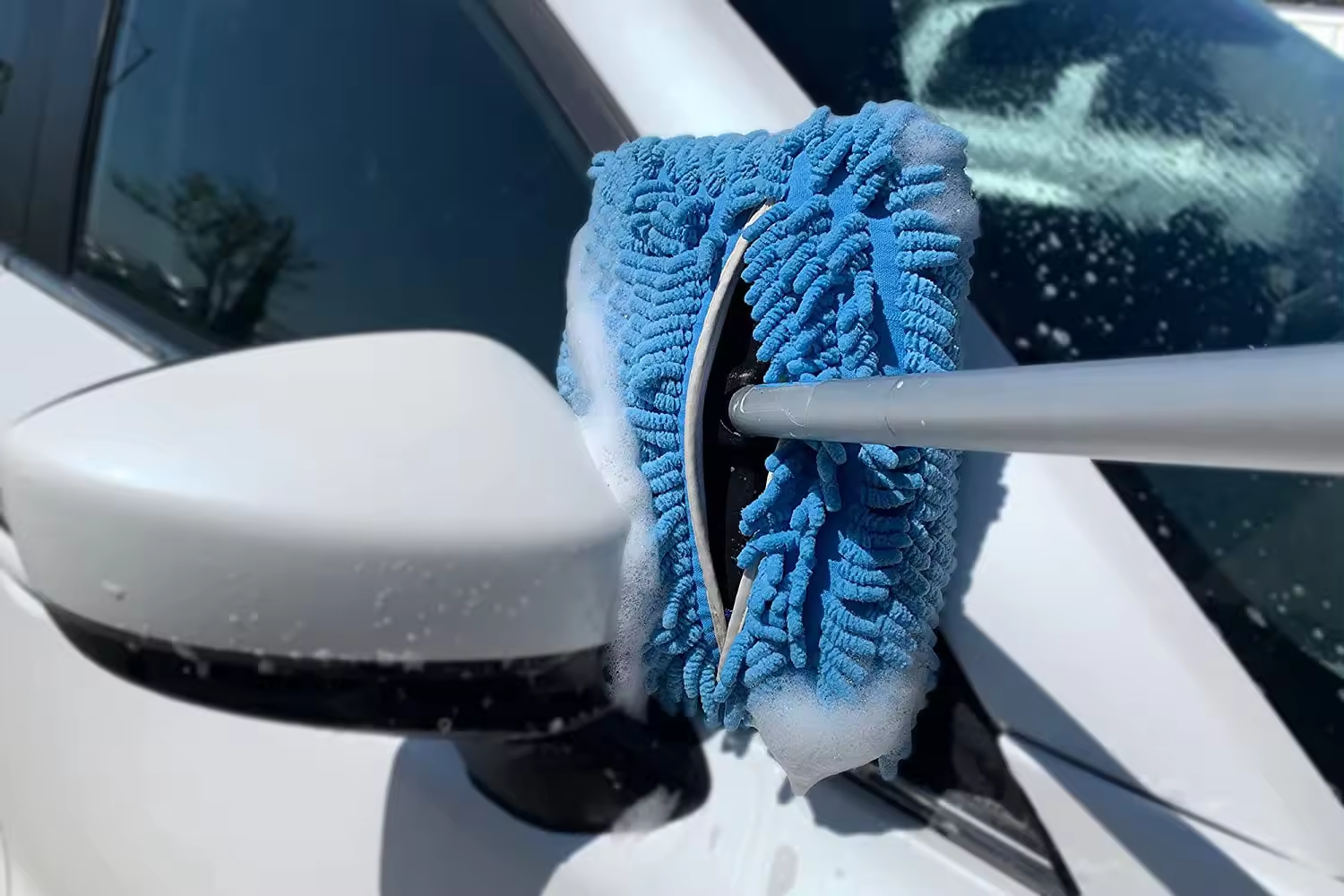 Customizable Mop Cover Microfiber Car Wash Duster Brush Replacement Chenille Mop Brush Detachable Washable  Car Cleaning Brush