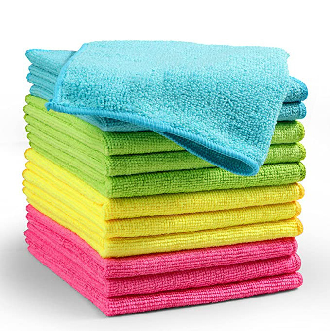 In-Stock Reusable Microfiber Towel Household Dust Wiping Cloths Absorbent Car Wash Towels Microfbier Cleaning Cloths for Kitchen