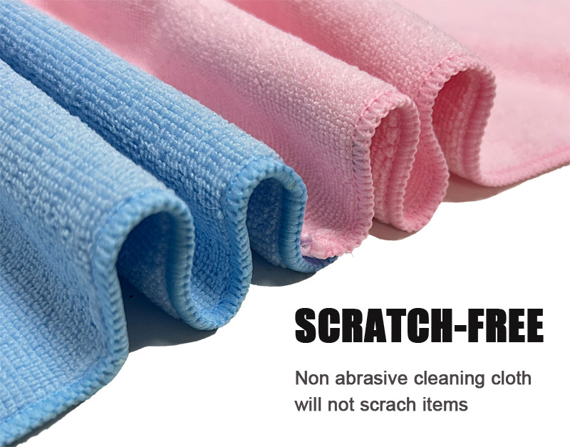 In-Stock Reusable Microfiber Towel Household Dust Wiping Cloths Absorbent Car Wash Towels Microfbier Cleaning Cloths for Kitchen