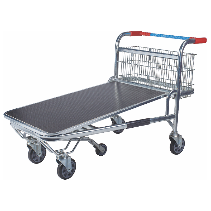 high quality cargo storage nesting supermarket material handling steel mesh trolley