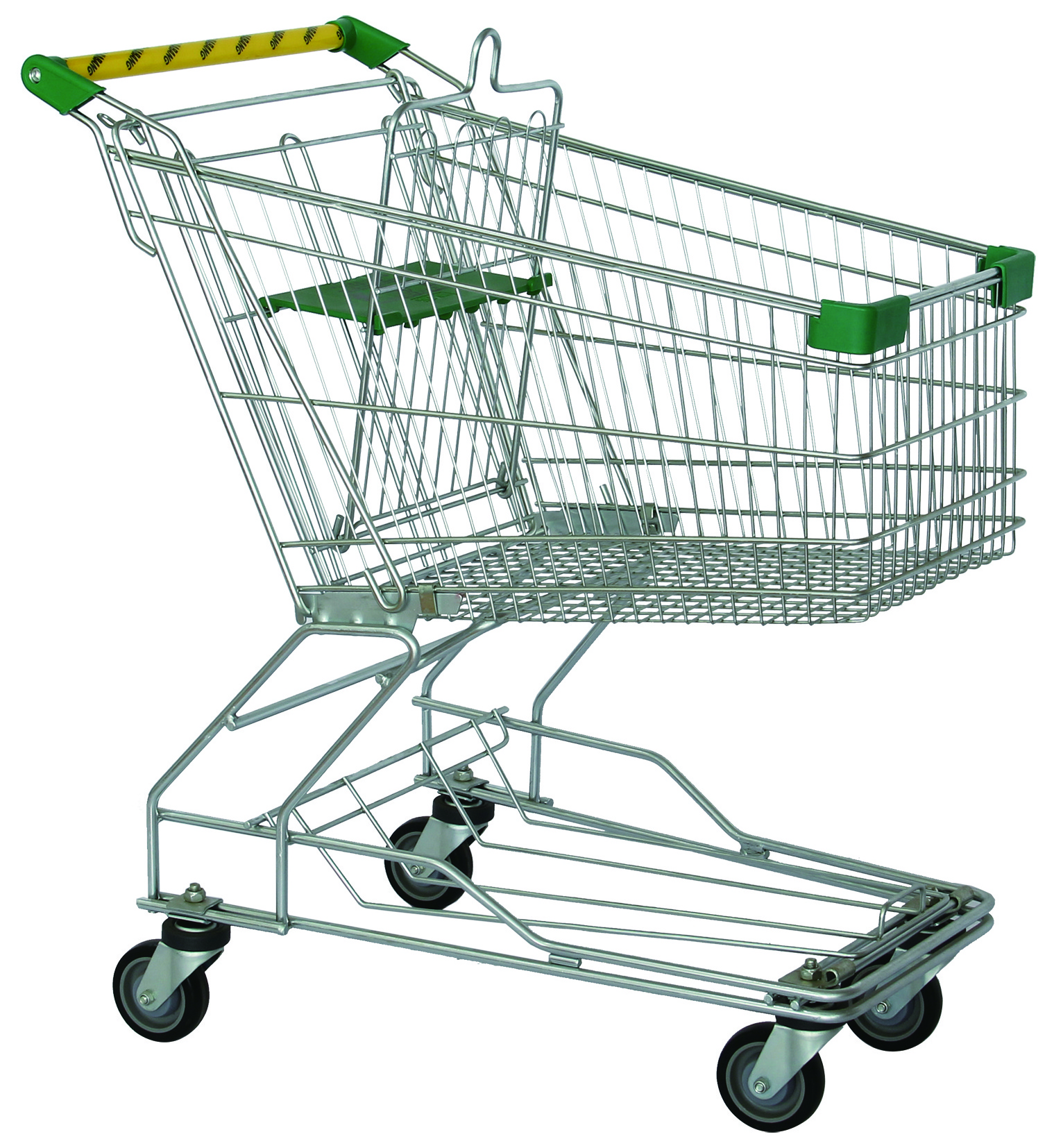 Grocery cart shopping trolley with baby seat