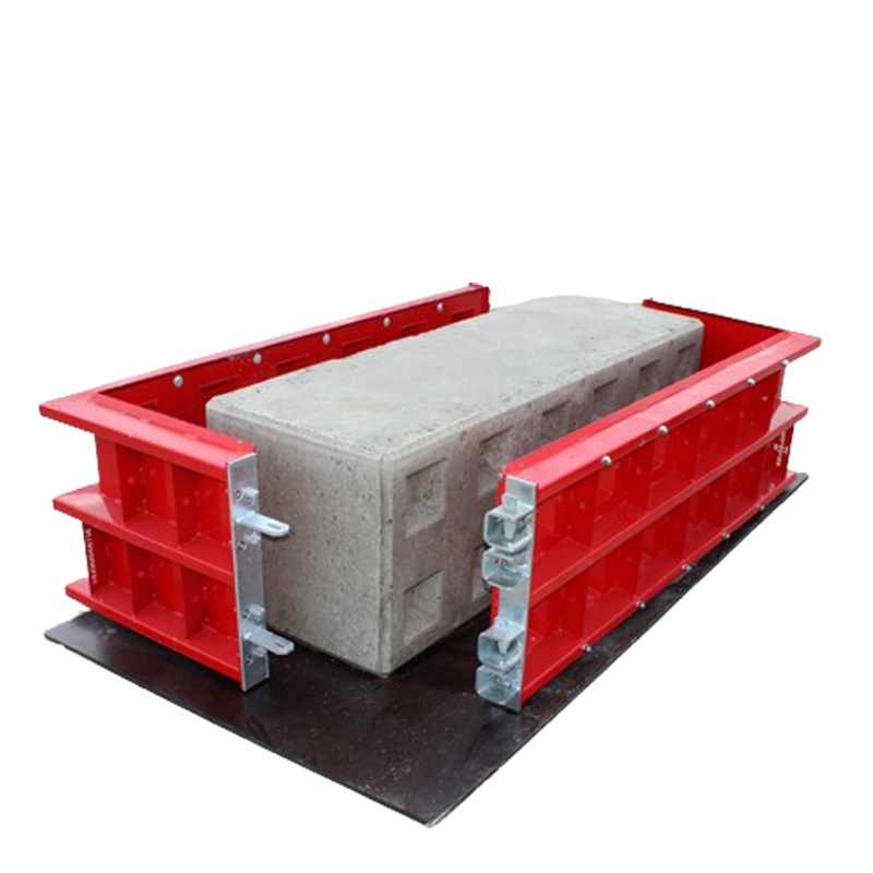 Professional manufacturer custom  press cement hollow plastic  big solid retaining wall  large concrete block molds