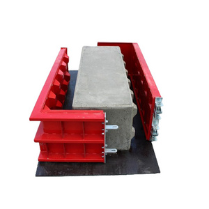 Professional manufacturer custom  press cement hollow plastic  big solid retaining wall  large concrete block molds