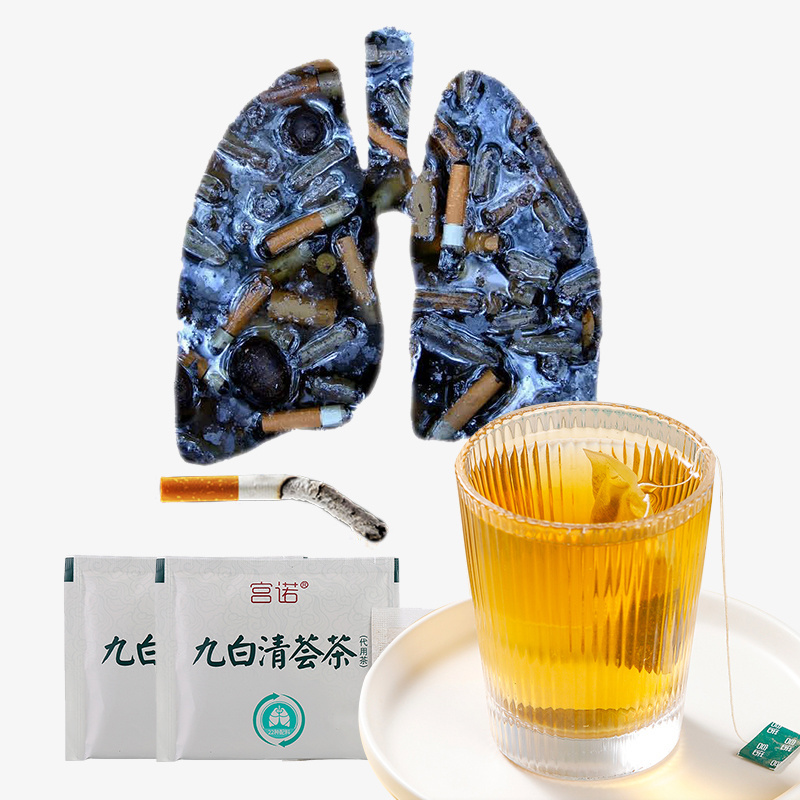 Wholesale Chinese Herbs Medicines Lung Respiratory Natural Tea Cigarette Upgraded Smokers Detox Tea Herbal Tea for Men