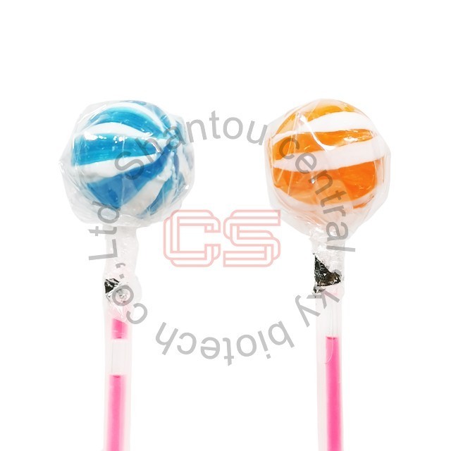 wholesale light stick lollipop hard candy assorted fruit flavour glow stick lollipop