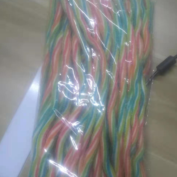 confectionery  wholesale halal rainbow coated sugar sour cc stick belts strips straw yummy gummy sour candy