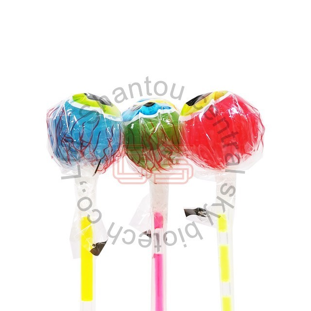 wholesale light stick lollipop hard candy assorted fruit flavour glow stick lollipop