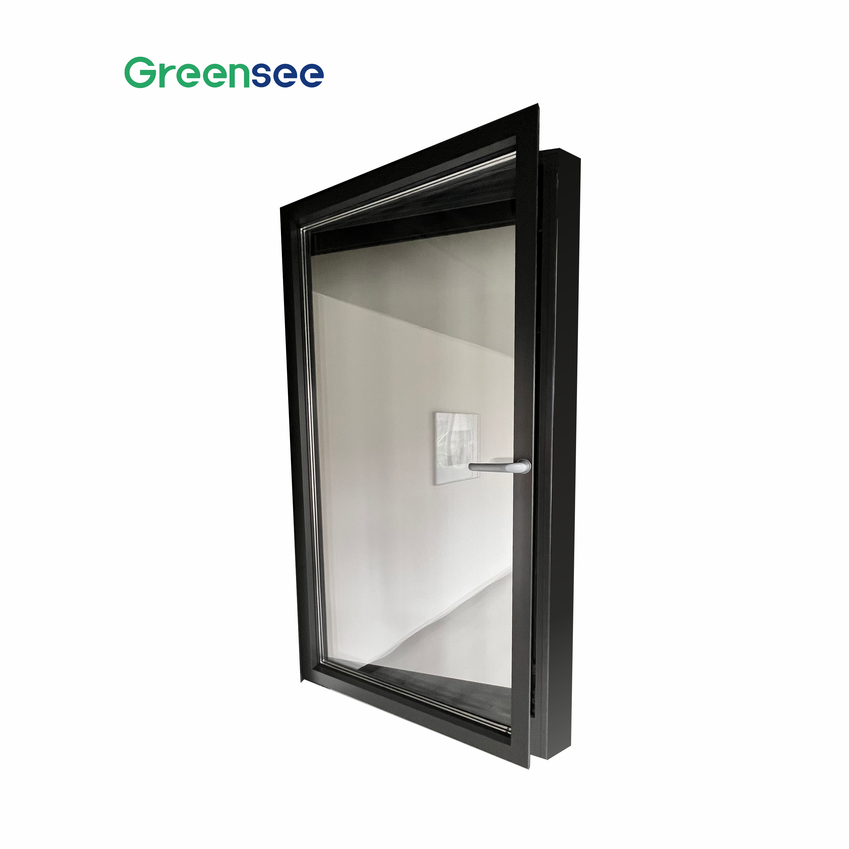 Greensee French Tilt Turns Residential Casement Window Aluminum  Fiberglass Tilt and Turn Window