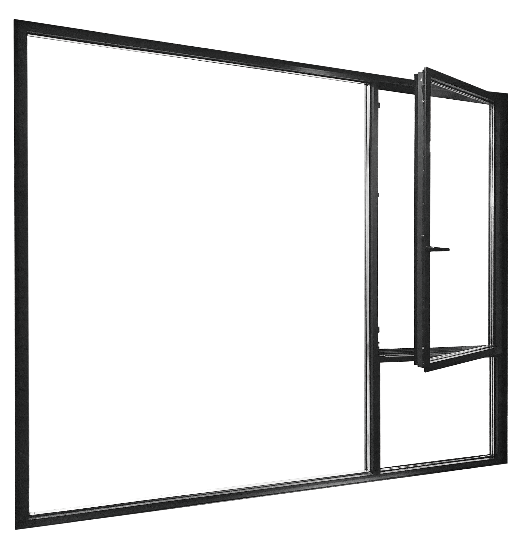 Greensee French Tilt Turns Residential Casement Window Aluminum  Fiberglass Tilt and Turn Window