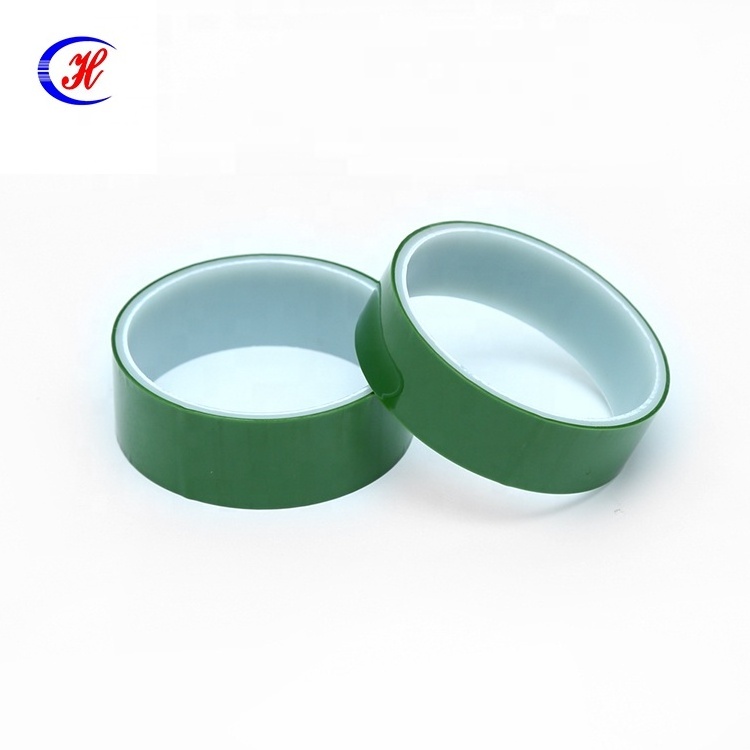 Heat Resistant  Adhesive Electrical Insulation Light Green Polyester Tape