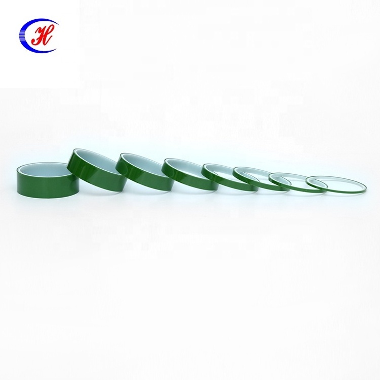 Heat Resistant  Adhesive Electrical Insulation Light Green Polyester Tape