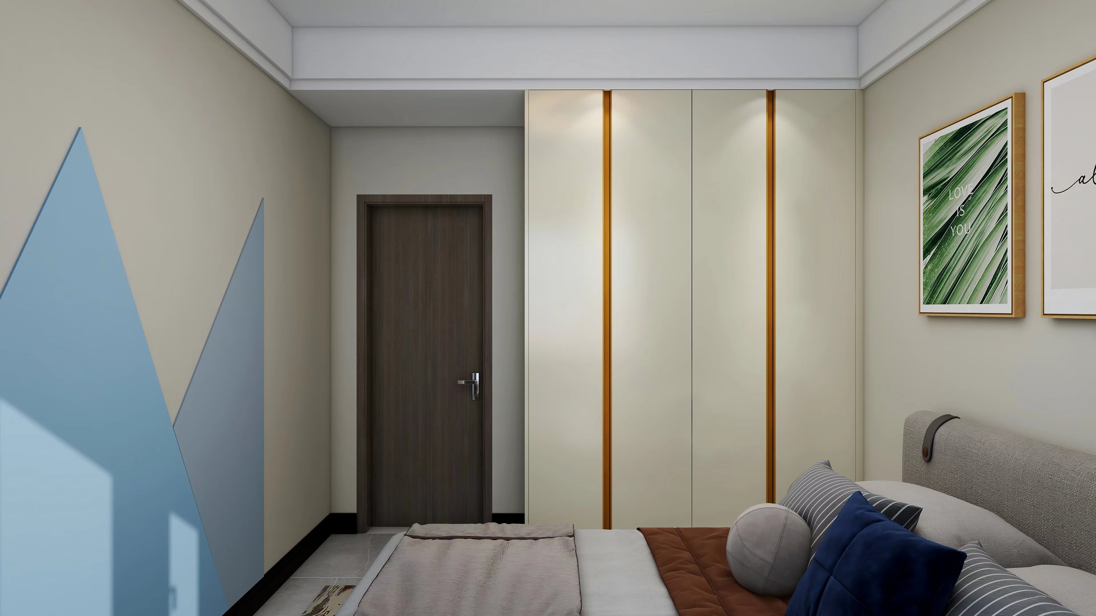 Wooden furniture corner walldrope wardrobe bedroom closet bedroom modern