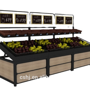 2 tier fruit and vegetable produce display rack shelves/fruit bin/ fruit rack