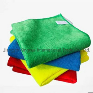 300GSM 40cm*40cm 80%Polyester 20%Polyamide Microfiber Kitchen Car Cleaning Cloth for Dish Bathroom