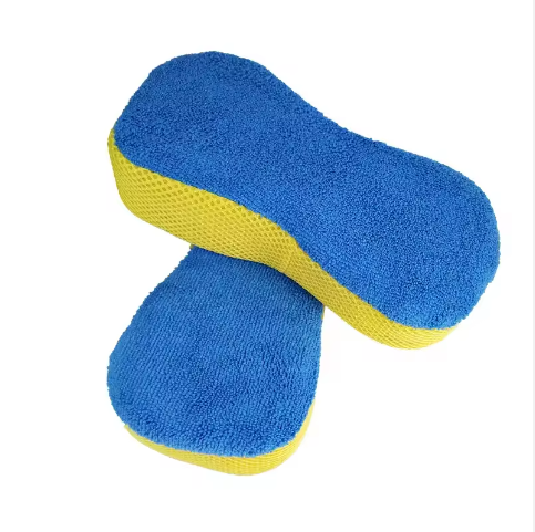 Microfiber Car Wash Tool Car Drying Custom Logo Thickness Detailing Waxing Car Cleaning Sponge