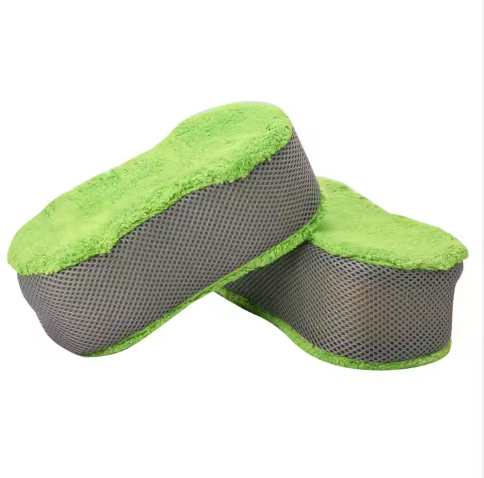 Microfiber Car Wash Tool Car Drying Custom Logo Thickness Detailing Waxing Car Cleaning Sponge