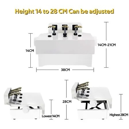 HUASHENG Advanced Children's Electronic Piano Riser Chair Footstool Section Height Adjustable Upright Piano with 3 Pedals