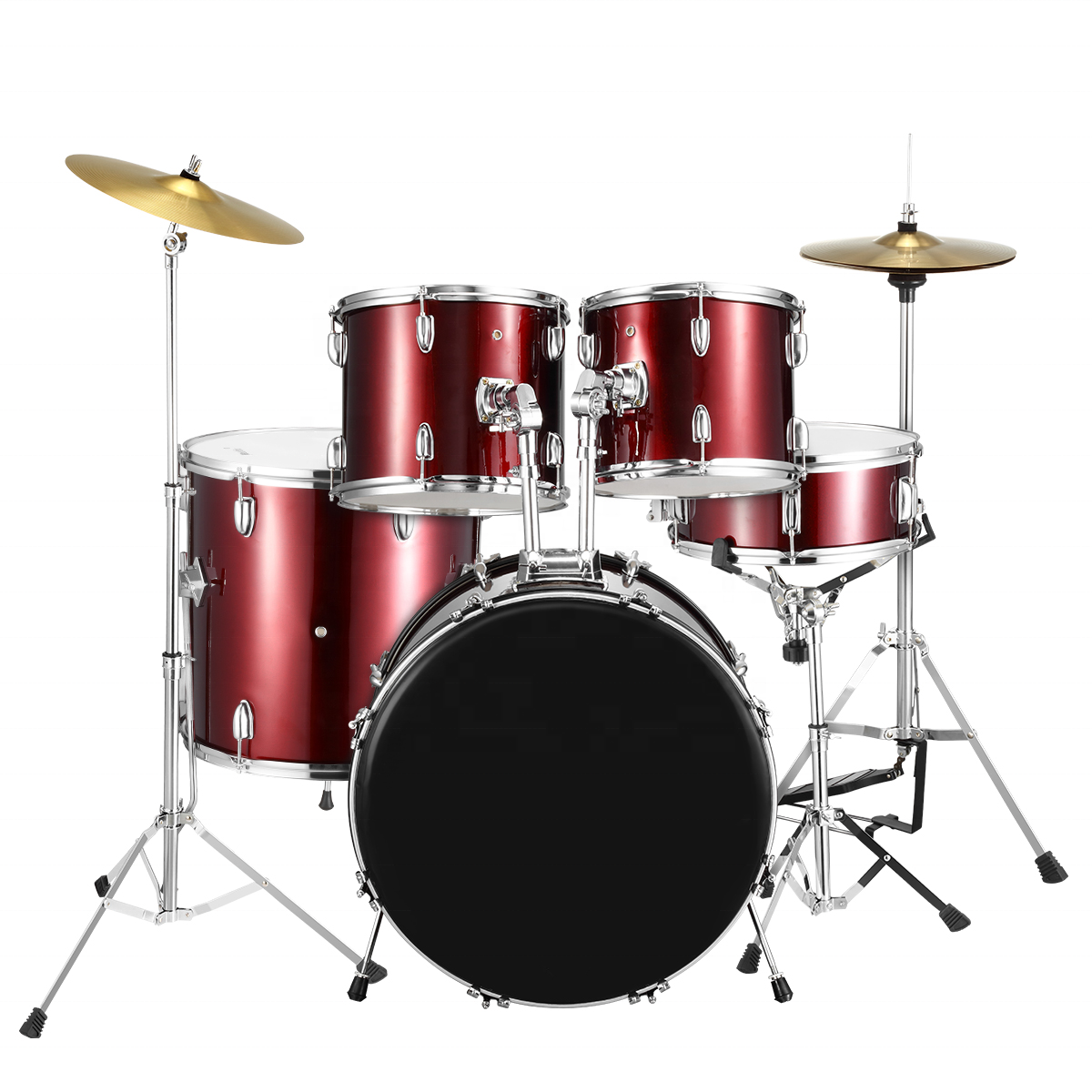 HUASHENG 5 piece Full Size drum set professinal wholesale drum set musical instrument drum kits