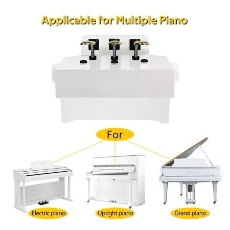 HUASHENG Advanced Children's Electronic Piano Riser Chair Footstool Section Height Adjustable Upright Piano with 3 Pedals