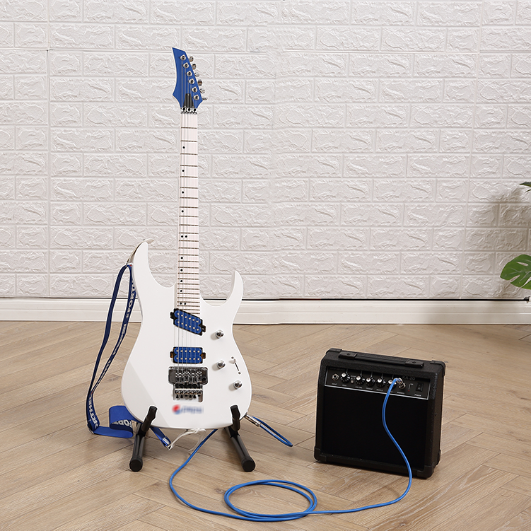 HUASHENG 39 inch 6 string high quality double rocking guitar trendy musical instrument rare OEM electric guitar