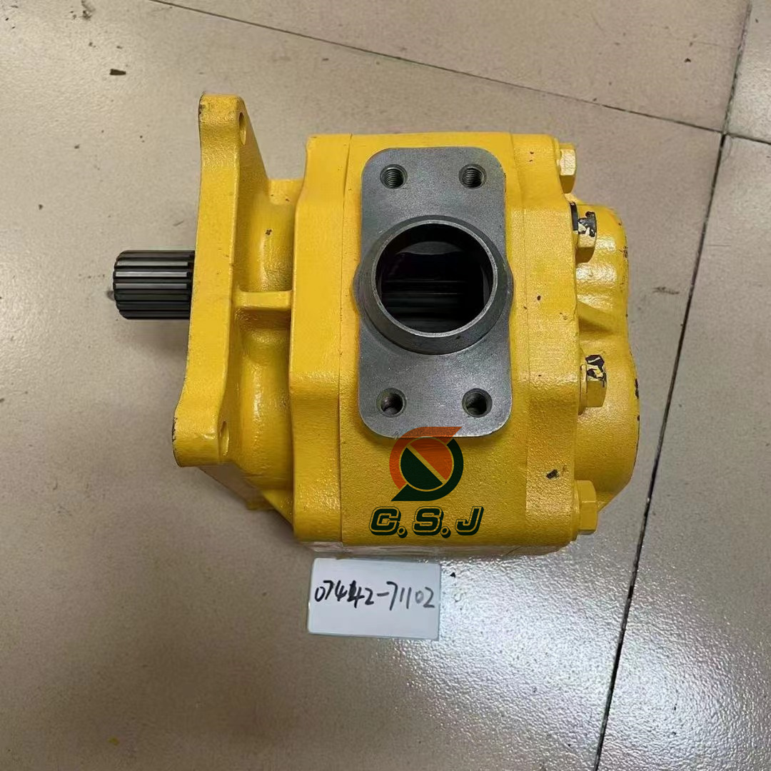 D355 D355A D355A-3 D355A-5 Hydraulic Tandem Steering Gear Pump 07442-71102 0744271102 07440-72202 0744072202 For Komatsu