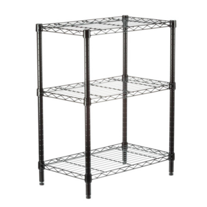 JIAMEI powder coating wire shelving 3 tier kitchen storage shelf small shelf organizer