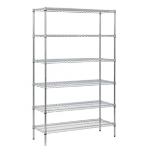 JIAMEI Heavy Duty 6 Tiers Chrome Steel Storage Wire Shelving