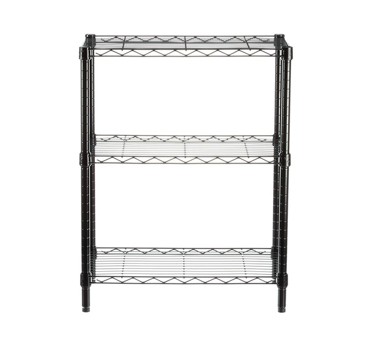 JIAMEI 3 tier wire mesh shelf carbon steel storage rack  household wire shelving units