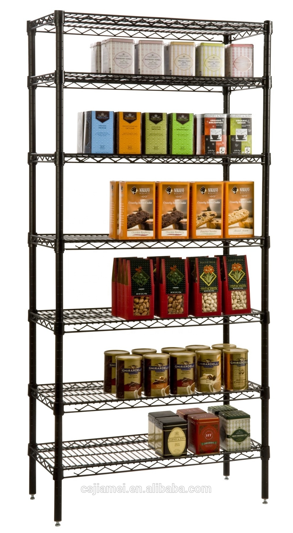 NSF & SGS Approval Adjustable sundries storage shelf wire shelving