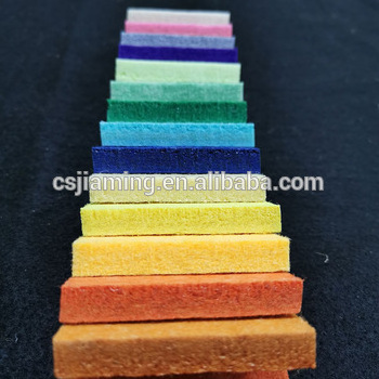 Consolidating fibers colorful polyester flat panel sound absorbing foam Sound absorbent pads panel acoustic