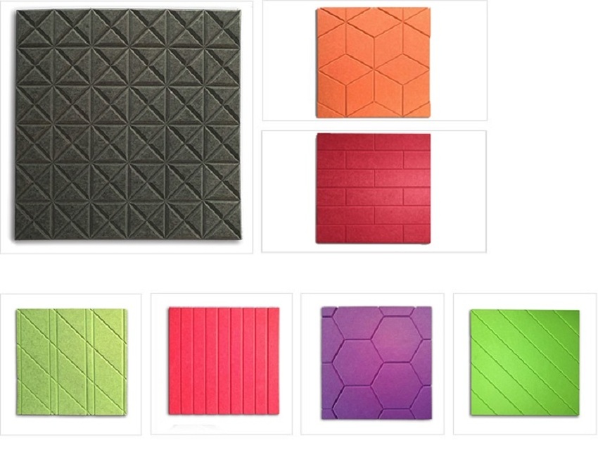 Noise Reduce Pet Felt Acoustic Ceiling Panels 100% Polyester Acoustic Panels Sound Deadener Insulation