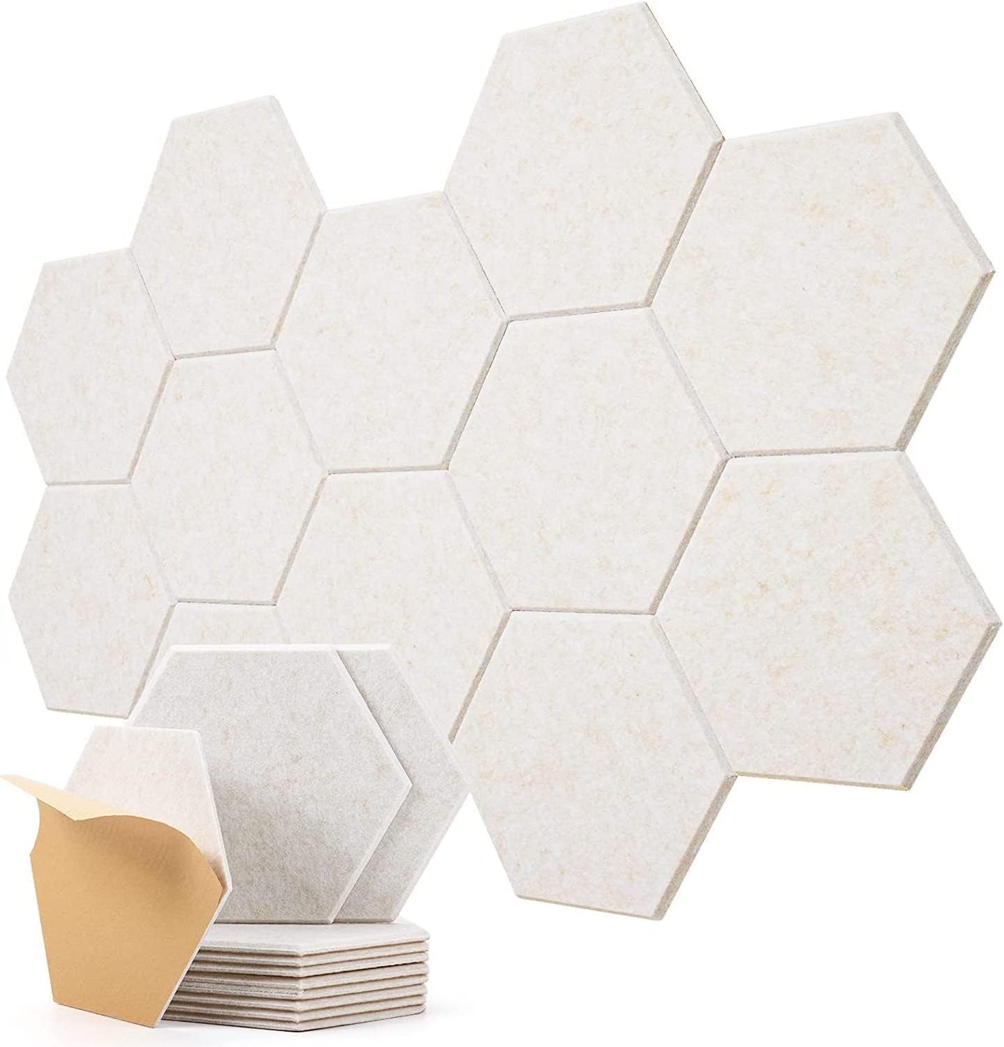 sound absorber wall 3d ceiling hexagon acoustic panel