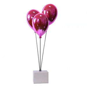 Pop Art Nordic modern statue sculpture abstract statues  resin electropated  ballon for home & wedding display decorations