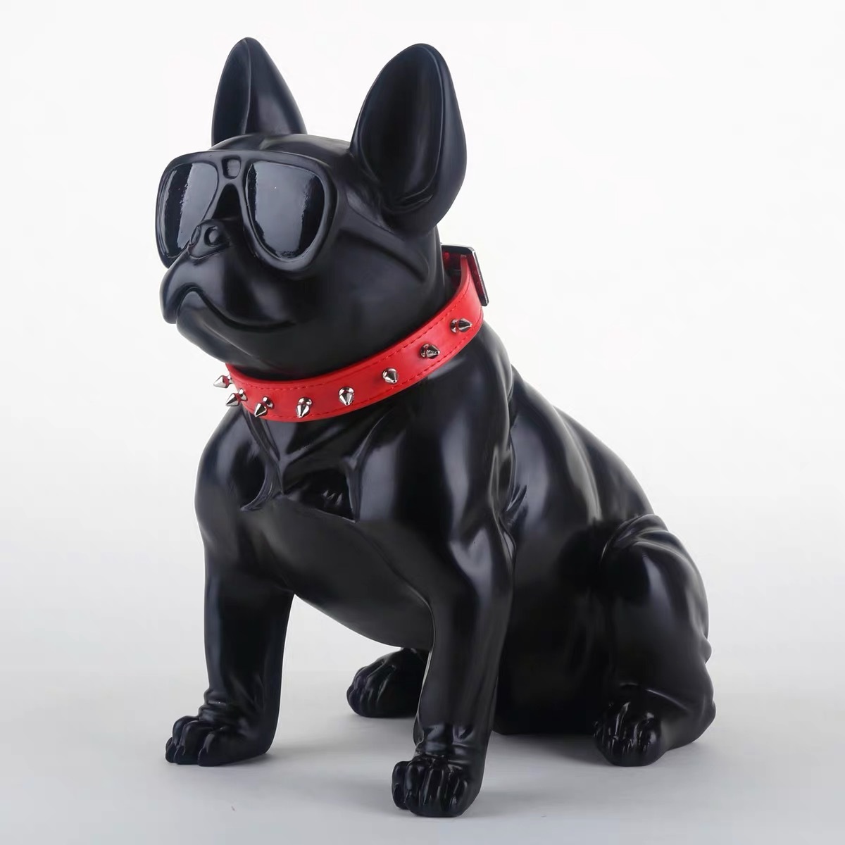 Wholesale Graffiti office Ornament High quality resin crafts French dog statue for home decor