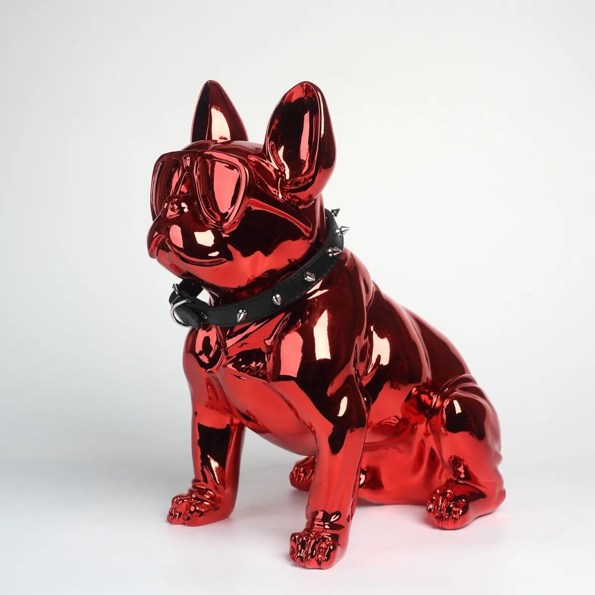 Wholesale Graffiti office Ornament High quality resin crafts French dog statue for home decor