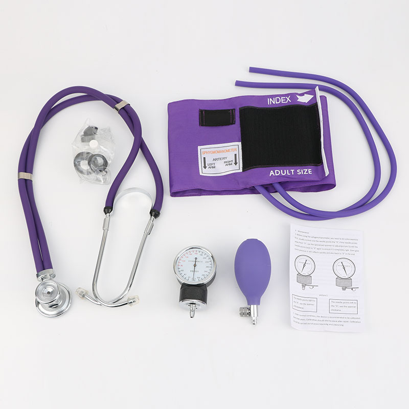 Aneroid Sphygmomanometer and Sprague Rappaport Stethoscope, tensiometros manuales Blood Pressure Kit with Cuff and Carrying case