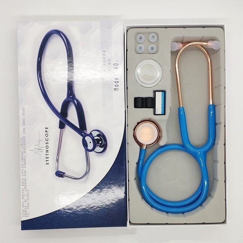 wholesale smart nurse doctors rose gold colorful rainbow pediatric  adult class 3 professional cardiology dual head  stethoscope