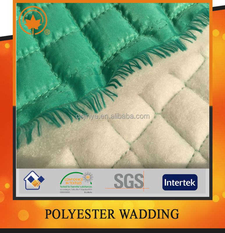 Diamond Quilted Fabric Down Filled Waterproof  Polyester Quilted Fabric For Lining