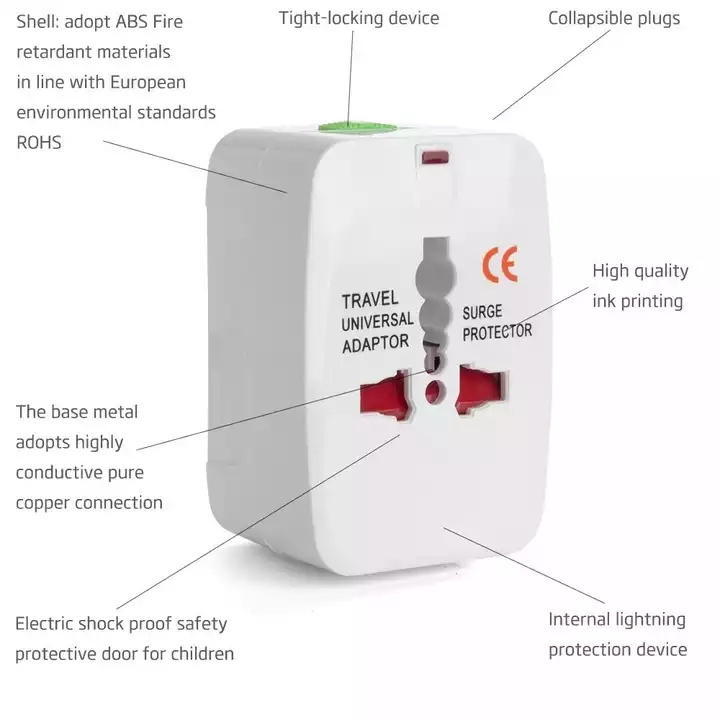 Travel Adapters International Travel Adapter Universal With US EU UK AU Plug Travel Adapters