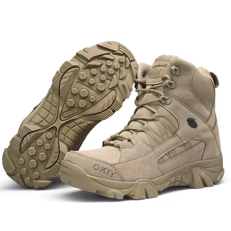 Large-size high-top outdoor boots selling anti-slip tactical boots wear - resistant camping shoes for men