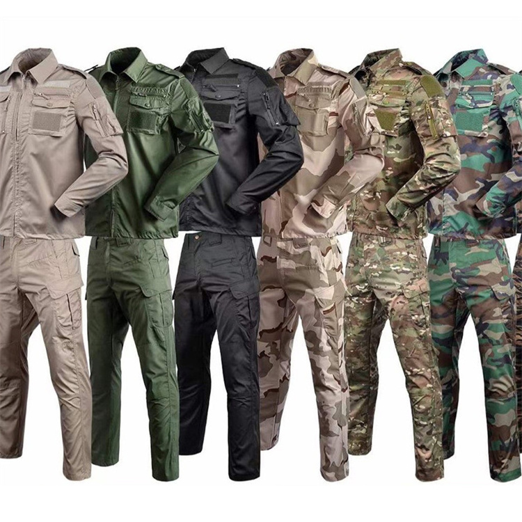 Wholesale Private Security Guard Uniform Men's Jacket Set Ripstop Unisex Camouflage Uniform Pants