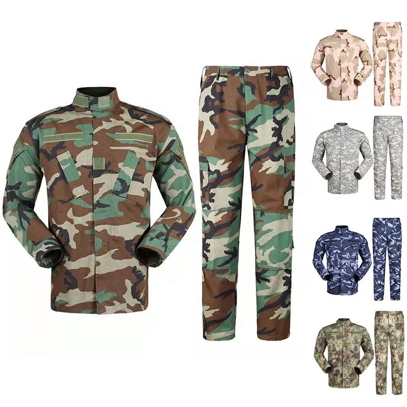 Customized Camouflage ACU Tactical Uniform - Combat Uniform Outfit Set in Camo, Desert, Navy Blue, Black and Green