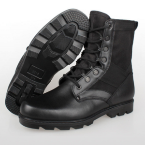 Spring And Autumn Leather High Top Outdoor Work Boots Men'S Black Boots