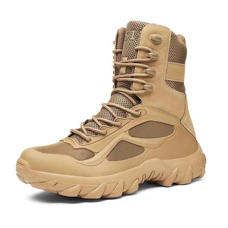 Outdoor High-top Tactical Boots Men Black Erkek Bot Mountaineering Hiking Boots Training Tactical Boots