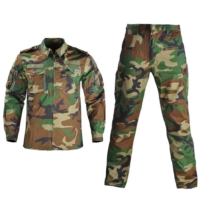 Wholesale Private Security Guard Uniform Men's Jacket Set Ripstop Unisex Camouflage Uniform Pants