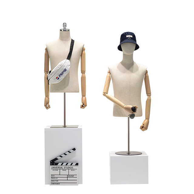 Window Shop Display Male Mannequin Torso Stand Half Body Men Suit Mannequin for men's Suit